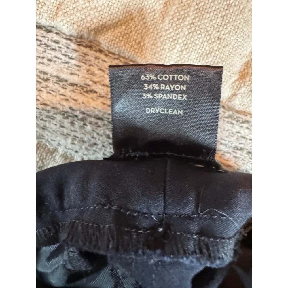 Ann Taylor Signature Career Corporate Navy Blue Straight Leg Dress Pants Size 6